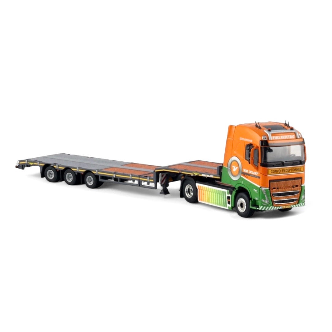 WSI Van Der Vlist Groot Ammers Volvo FH5 Globetrotter Electric with Broshuis Semi Low Loader