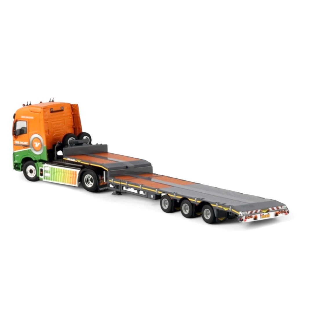 WSI Van Der Vlist Groot Ammers Volvo FH5 Globetrotter Electric with Broshuis Semi Low Loader