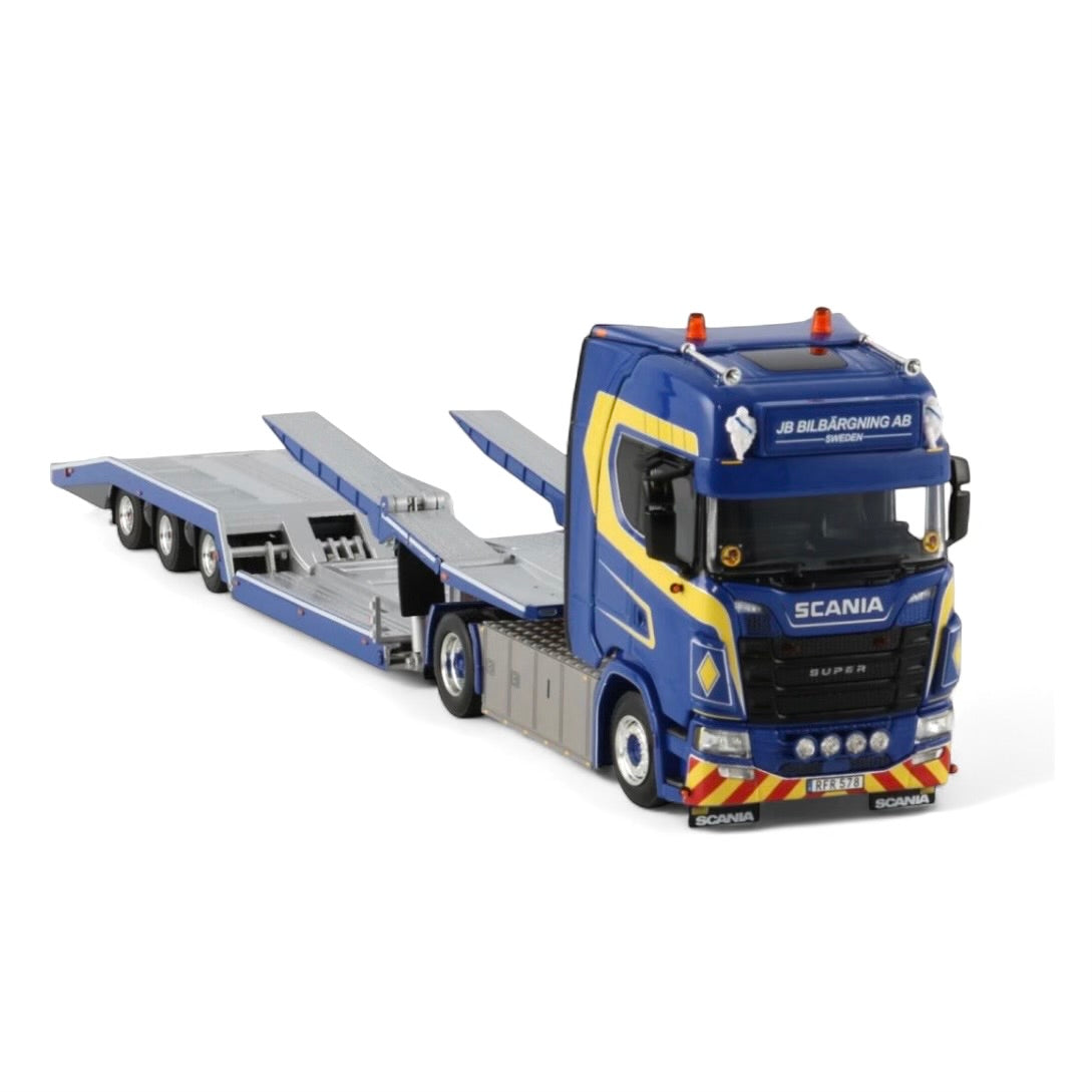 WSI JB Bilbargning Recovery Scania S with Truck Transporter Trailer