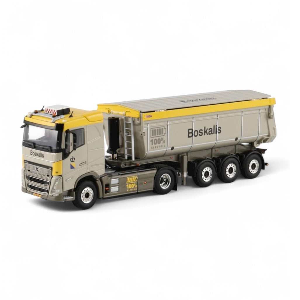 WSI Boskalis Electric Volvo FH5 Sleeper Cab with 3 Axle tipper Trailer