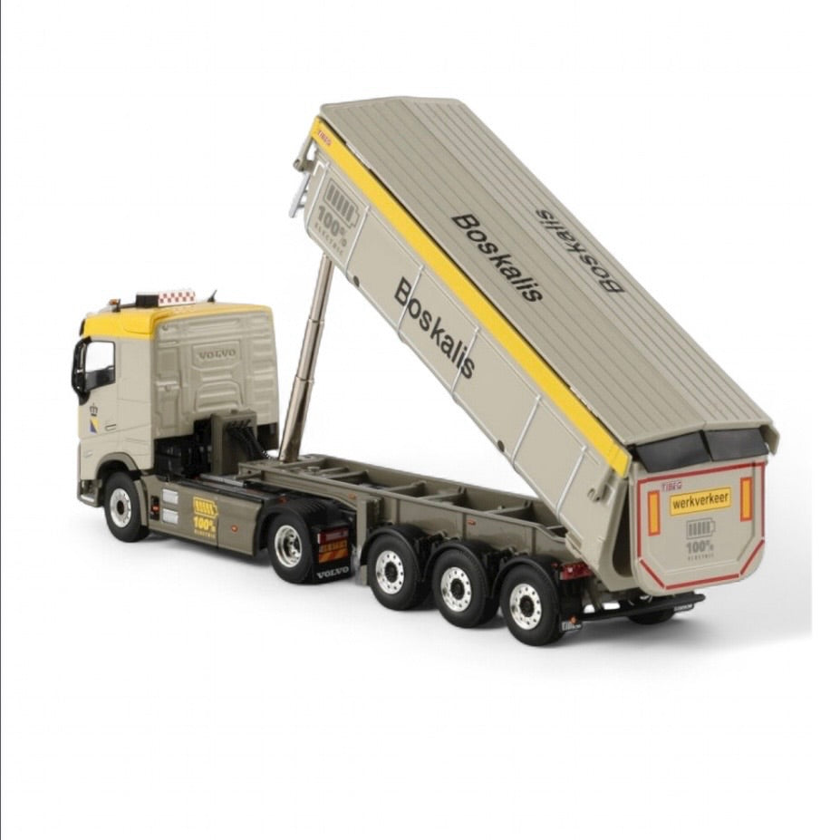 WSI Boskalis Electric Volvo FH5 Sleeper Cab with 3 Axle tipper Trailer