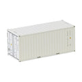 WSI White Line 20ft Shipping Container in White
