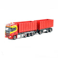 WSI A. Theunissen Wekerom B.V. – Scania R Highline CR20H Cable Lift System (Resin) 8x2 Tag Axle Hooklift + 7-Axle Drawbar Trailer + 2x 40m³ Container