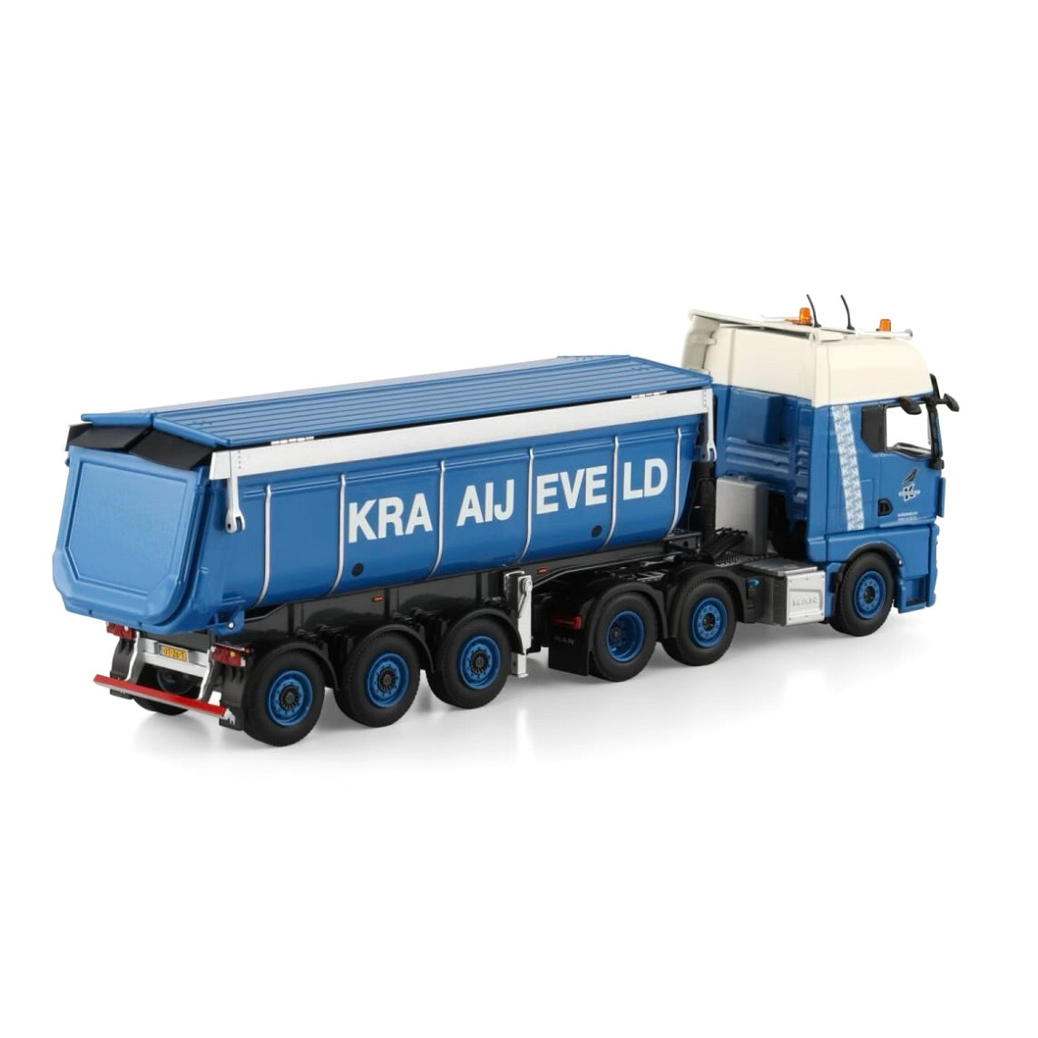 WSI Kraaijeveld MAN TGX GX 6x2 Twin Steer Non Steering Tipper Trailer - 3 Axle