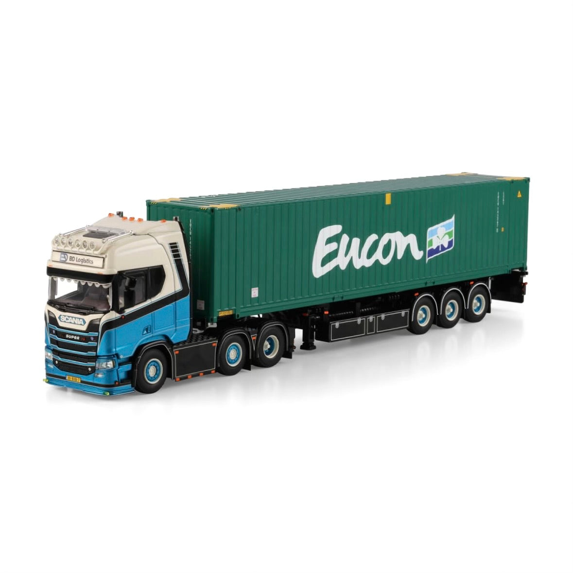 WSI BD Logistics Scania R Highline CR20H 6x2 Twin Steer Flex Container Trailer - 3 Axle