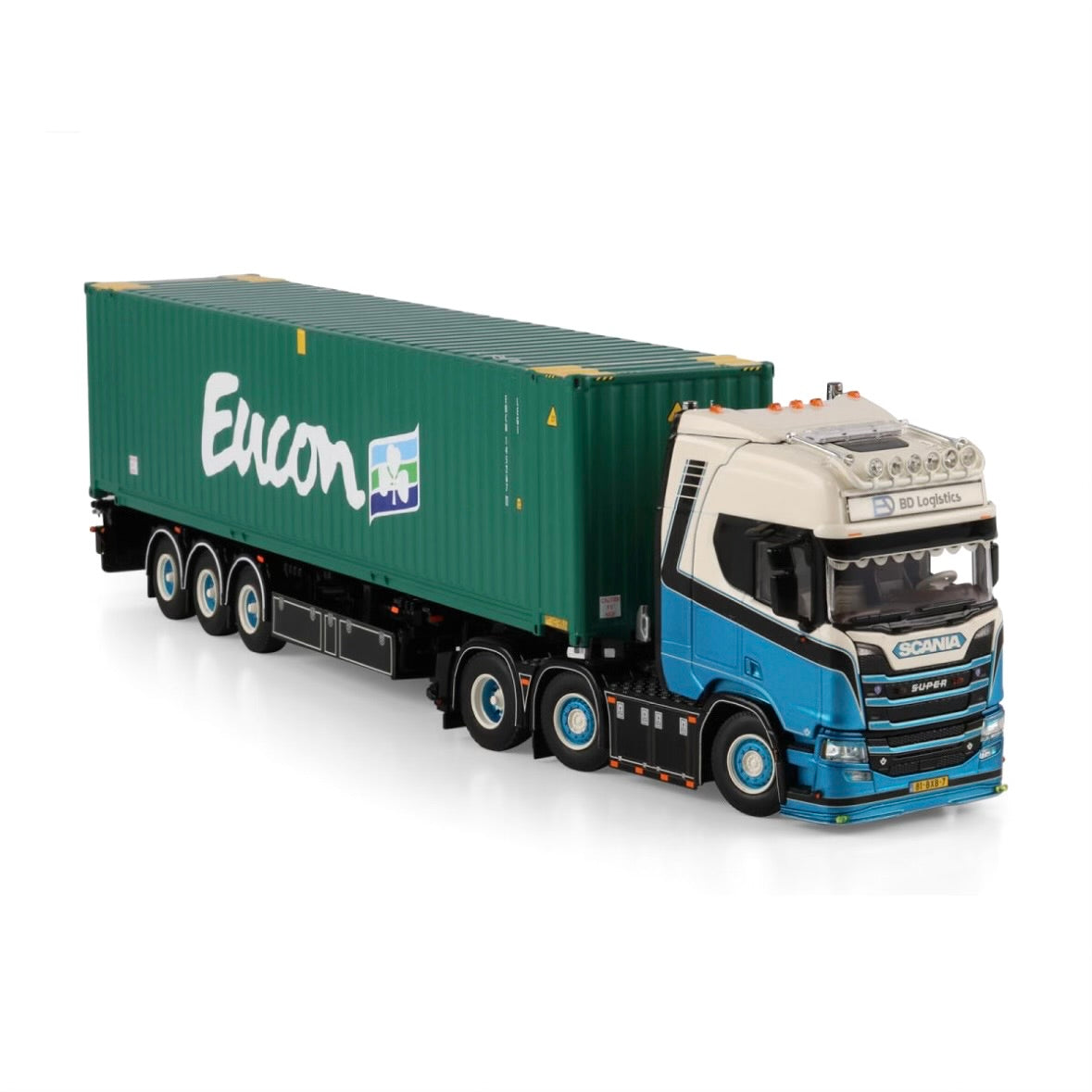 WSI BD Logistics Scania R Highline CR20H 6x2 Twin Steer Flex Container Trailer - 3 Axle