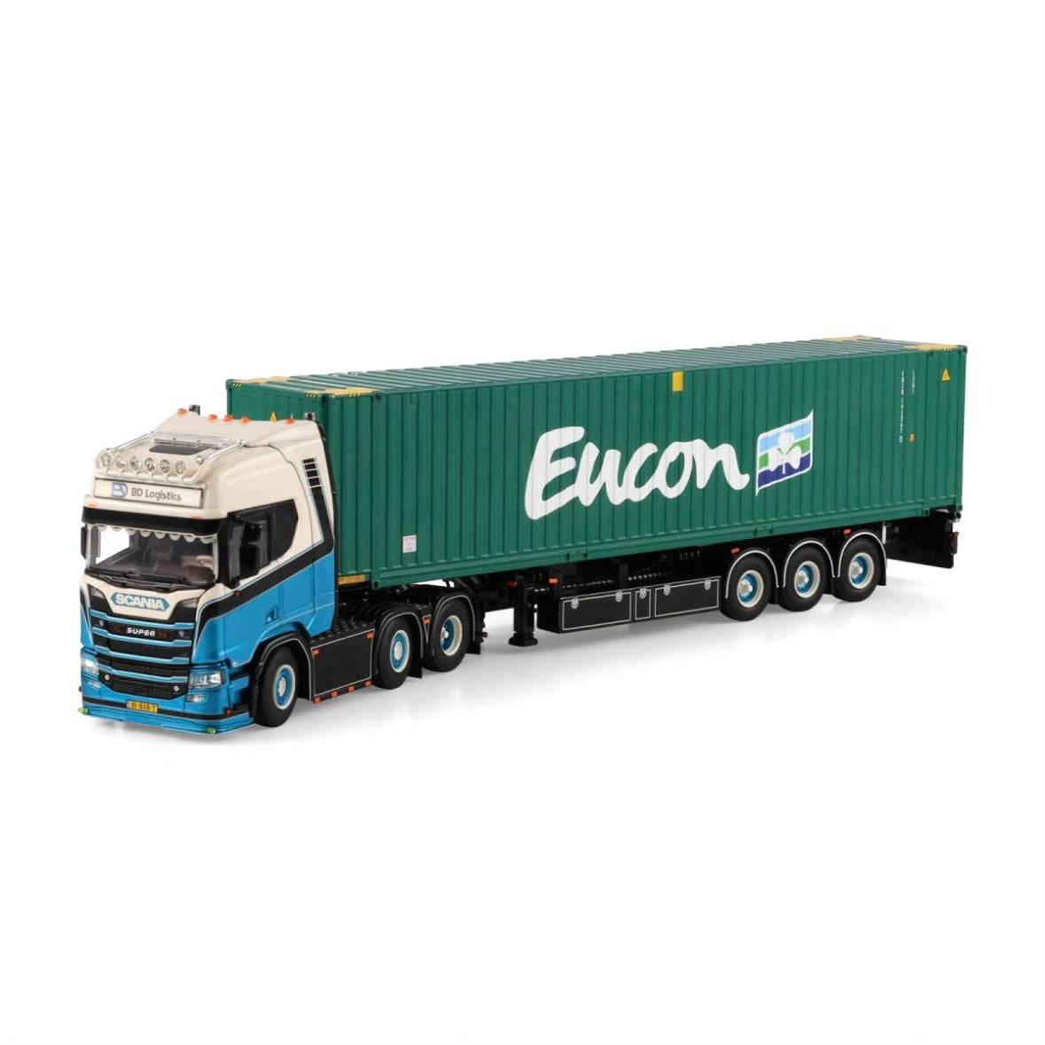 WSI BD Logistics Scania R Highline CR20H 6x2 Twin Steer Flex Container Trailer - 3 Axle