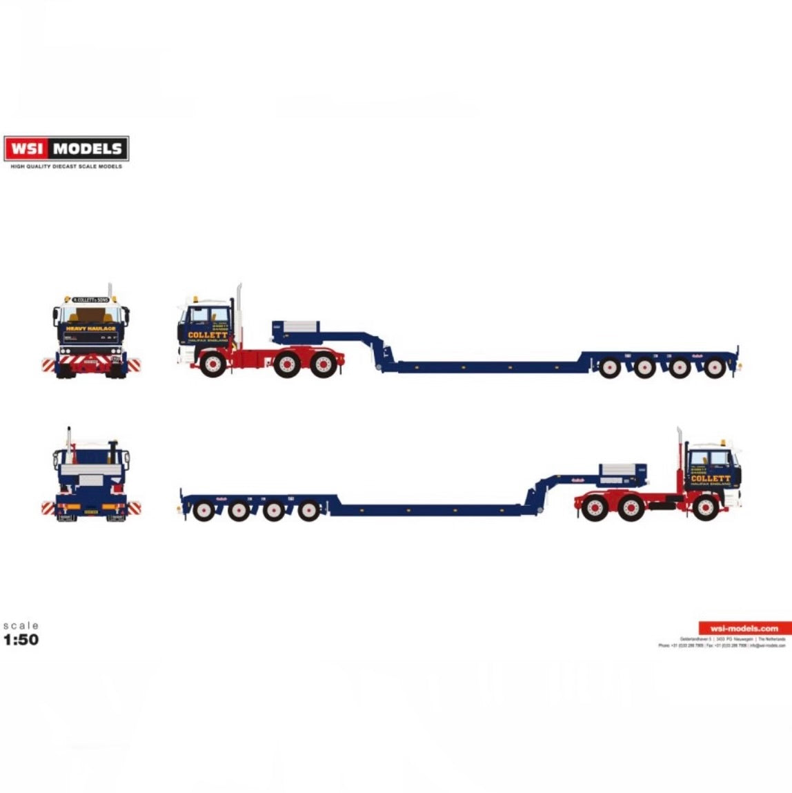 WSI Collett DAF 3600 6x4 Low Loader - 4 Axle (Pre Order)