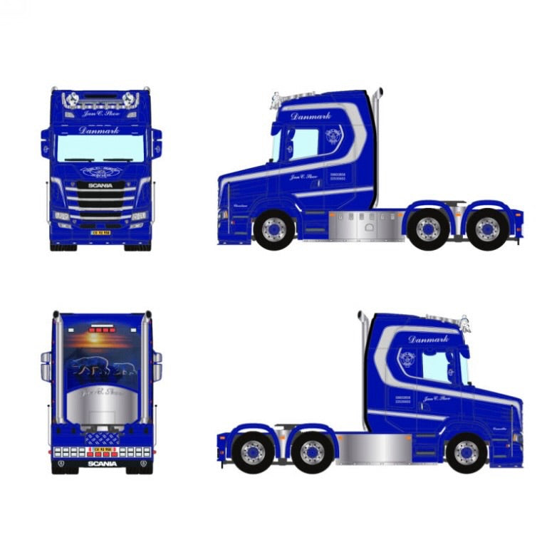 WSI Jan C Skov Scania Vlastuin Torpedo 6x2 Tag Axle 1:50 scale model