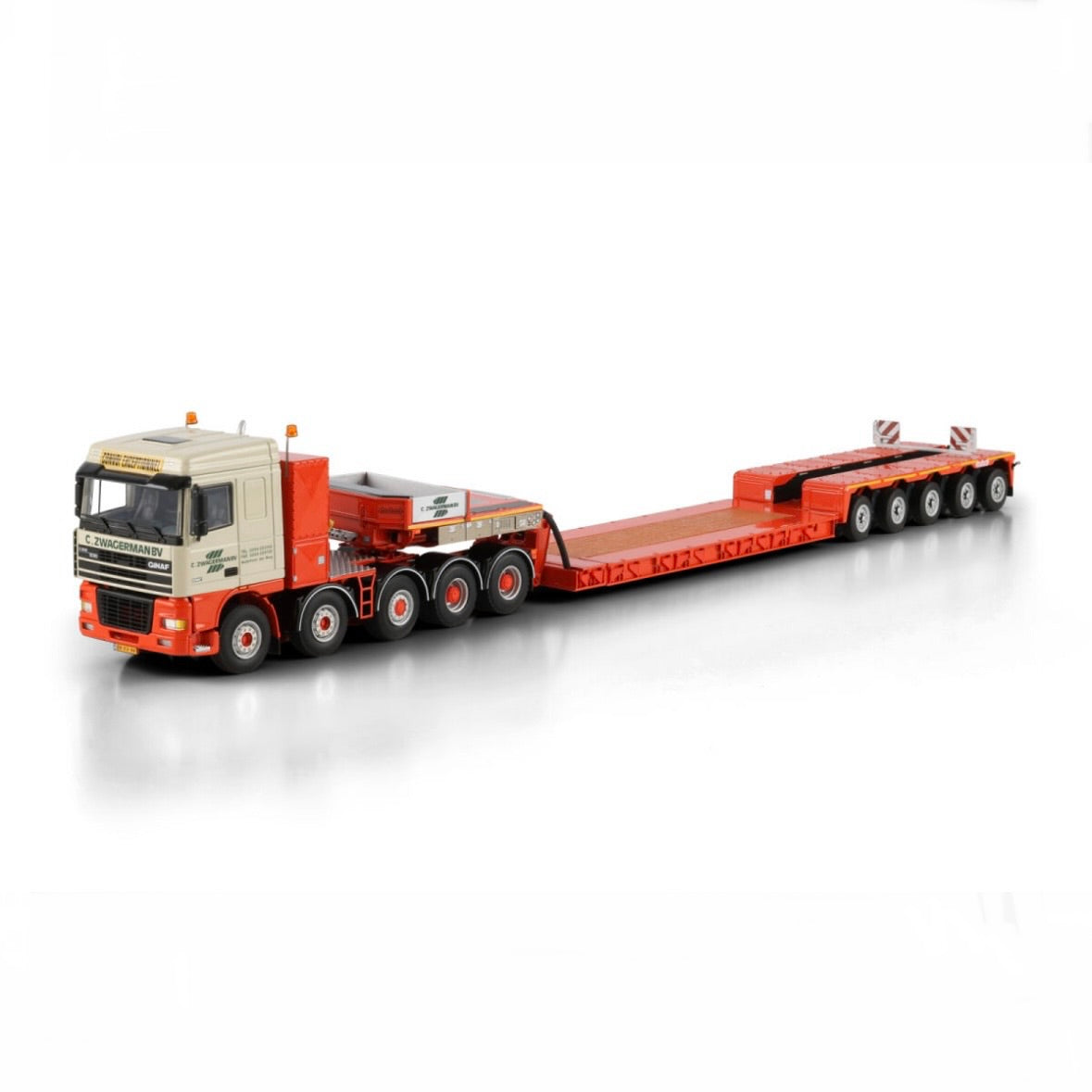 WSI C. Zwagerman GINAF DAF 95XF Space Cab 10x4 with 5 Axle Nooteboom PX Low Loader*