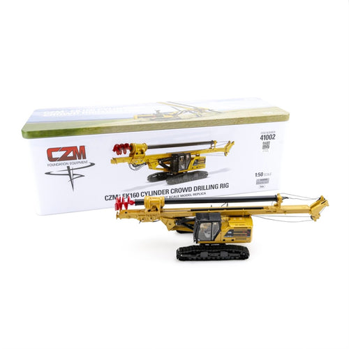 Diecast Masters CZM EK160 Cylinder Crowd Drilling Rig on CAT 330 Next Gen Carrier with box