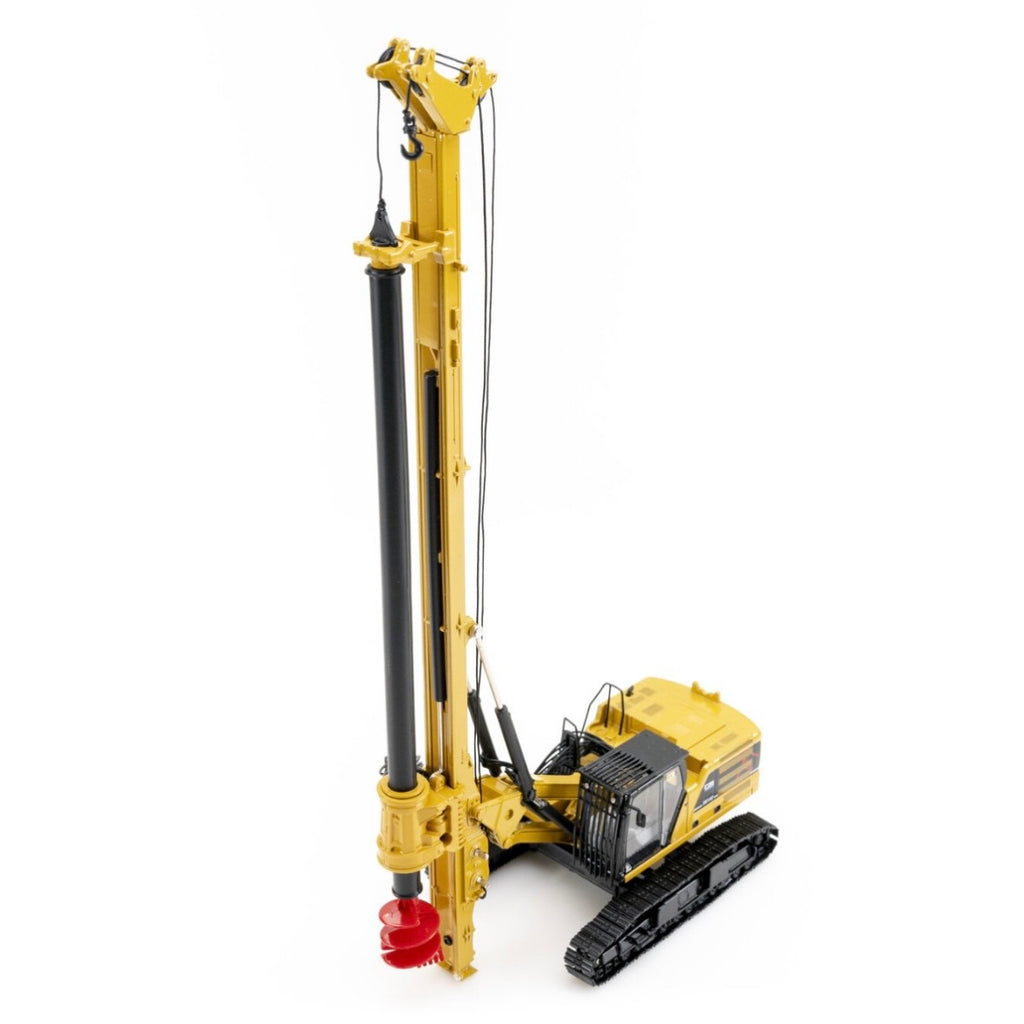 Diecast Masters CZM EK160 Cylinder Crowd Drilling Rig on CAT 330 Next Gen Carrier assembled view
