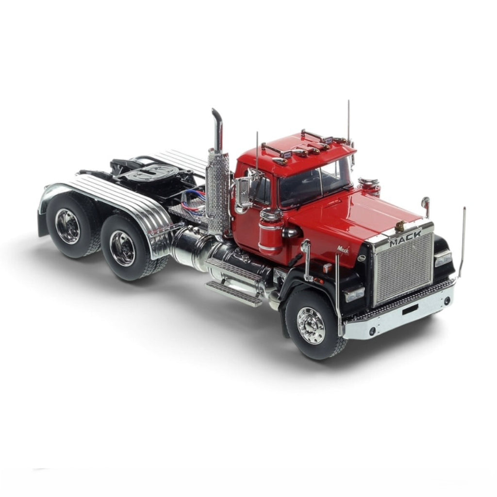 Heavy Haul Replicas Mack Superliner Tandem Axle Tractor - Red over Black high view