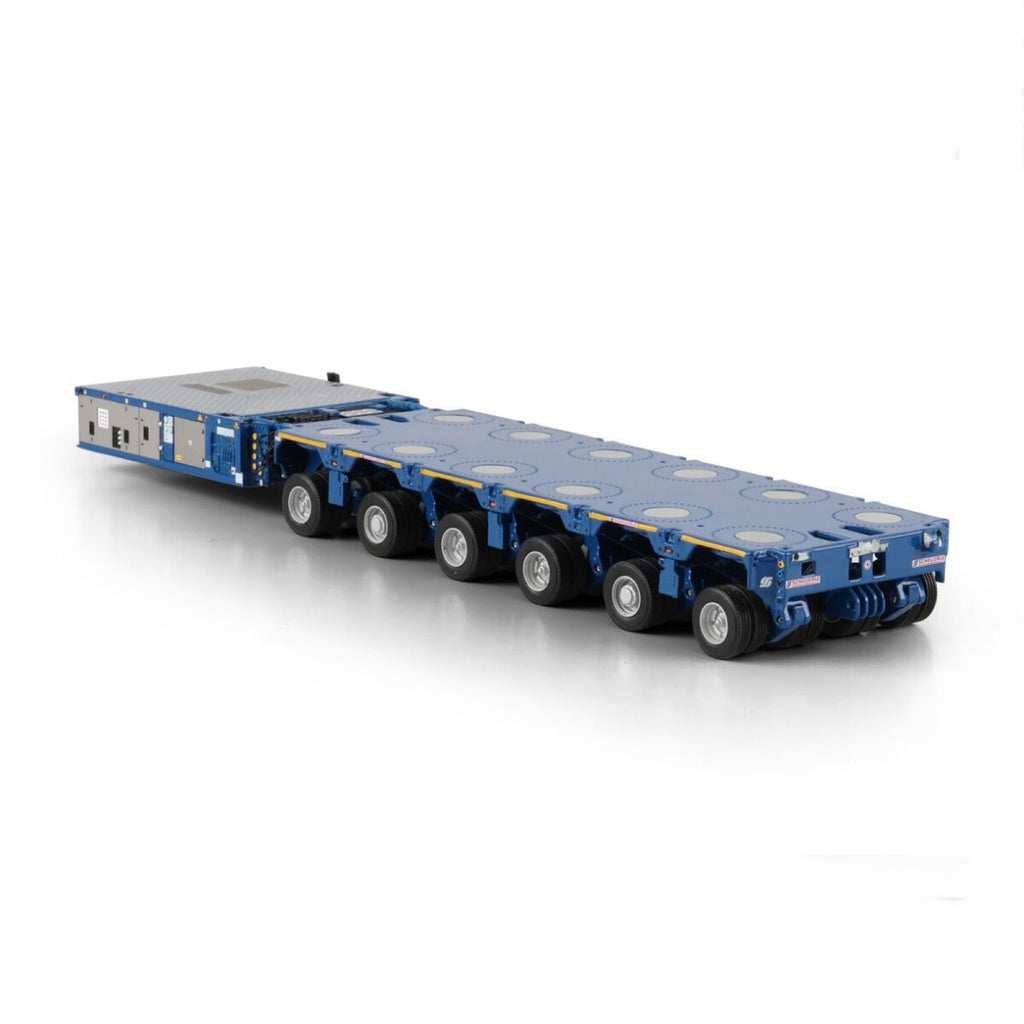 WSI Scheuerle Intercombi SPE 6 Axle Self Propelled Trailer and Power Pack in Blue  side view