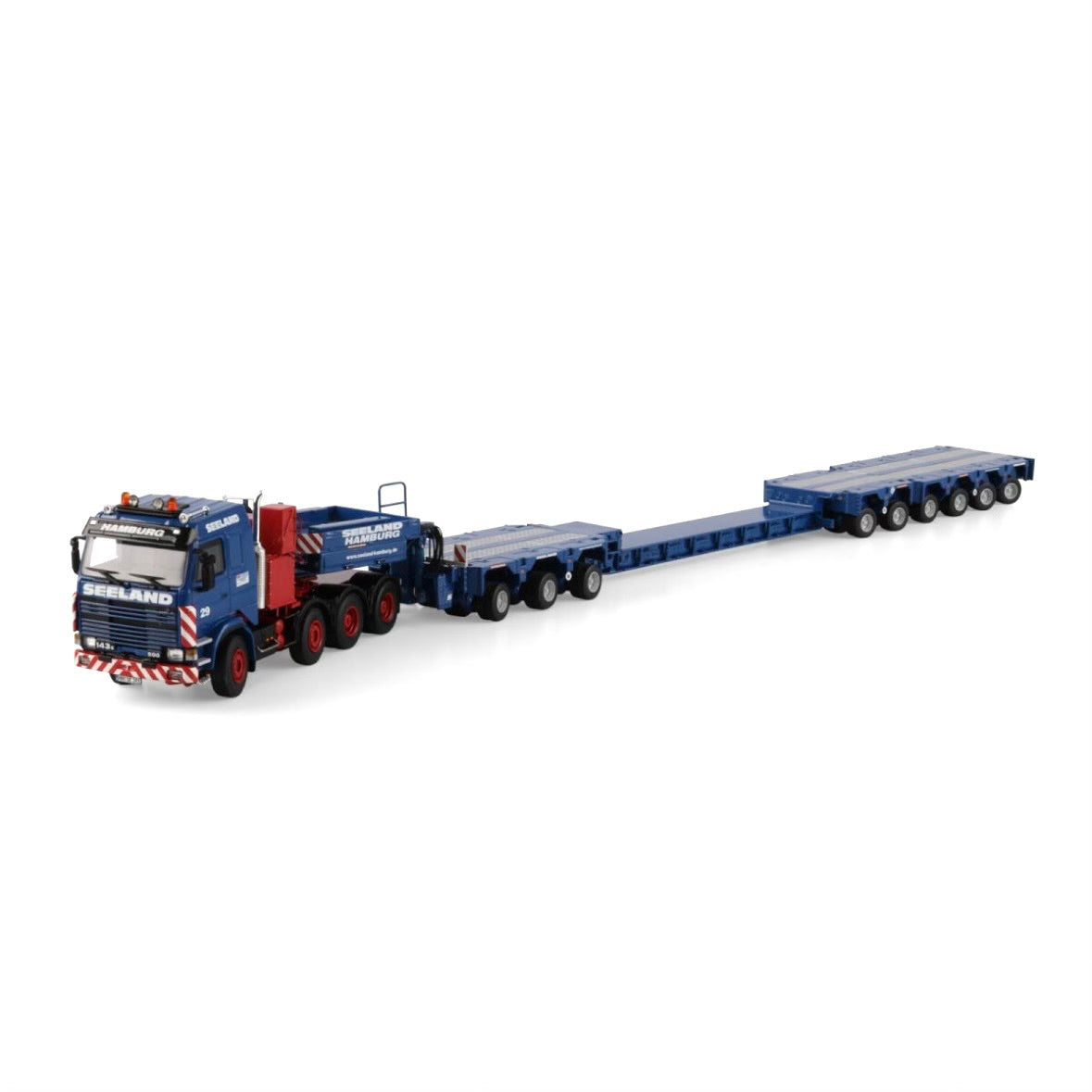 WSI Seeland Scania 3 Series 8x4 with Scheuerle Intercombi 3+2+4 Axle Spinebed Trailer