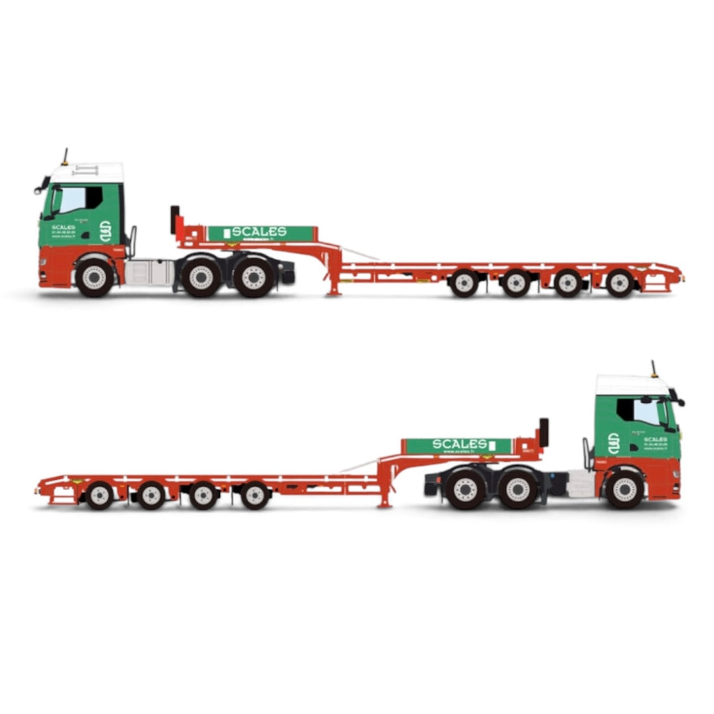 WSI MAN TGX GM with Broshuis Semi Lowloader "SCALES" drawing