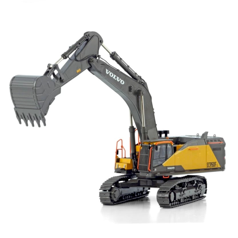 WSI Volvo EC950F Hydraulic Excavator in Yellow / Grey Factory Colours boom detail