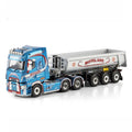 WSI Moyglare Renault Trucks T High 6x2 Tag with Half Pipe Tipper Trailer 1:50 scale model
