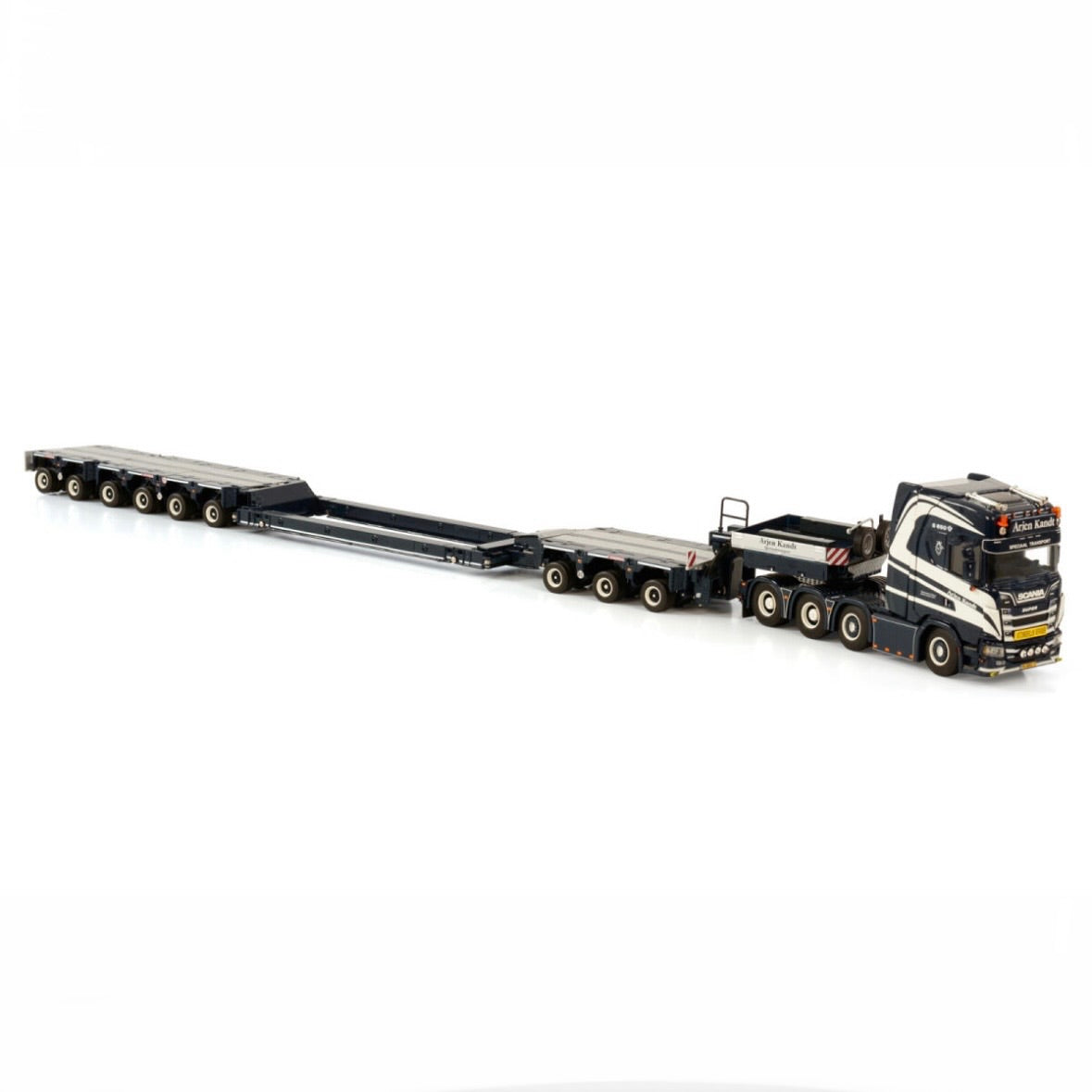 WSI Arjen Kandt Scania S Highline CS20H 8x4 Scheuerle Inter combi Trailer