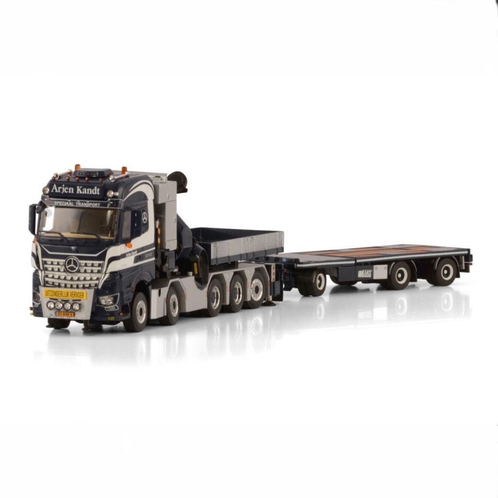 WSI Arjen Kandt Mercedes Arocs MP5 Big Space 10x4 Palfinger PK 165.002 TEC 7 + JIB &amp; 3 Axle Trailer