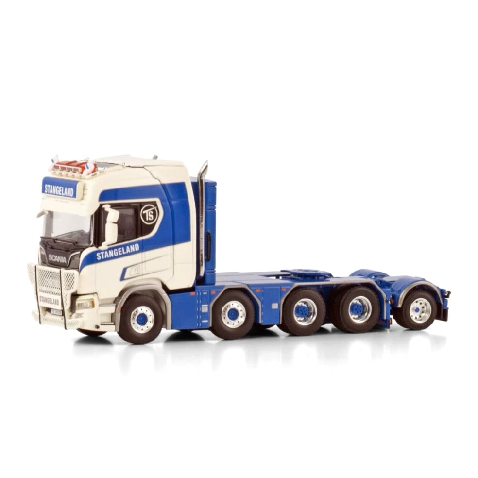 WSI Stangeland Scania R Highline CR20H 8x4 with optional Add On Axle
