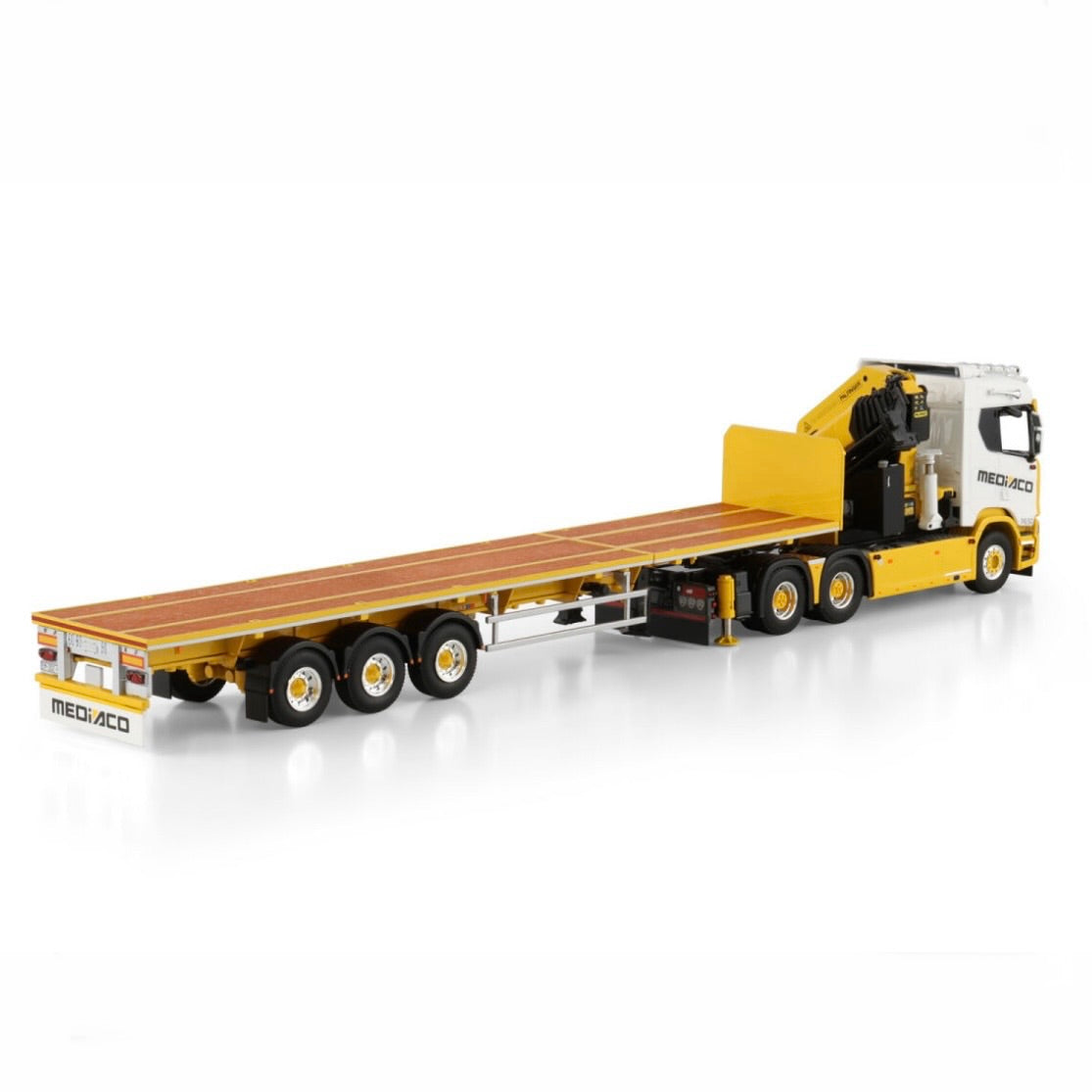 WSI Mediaco Scania R 6x4 Palfinger PK 65002 SH + Jib with Extending Trailer