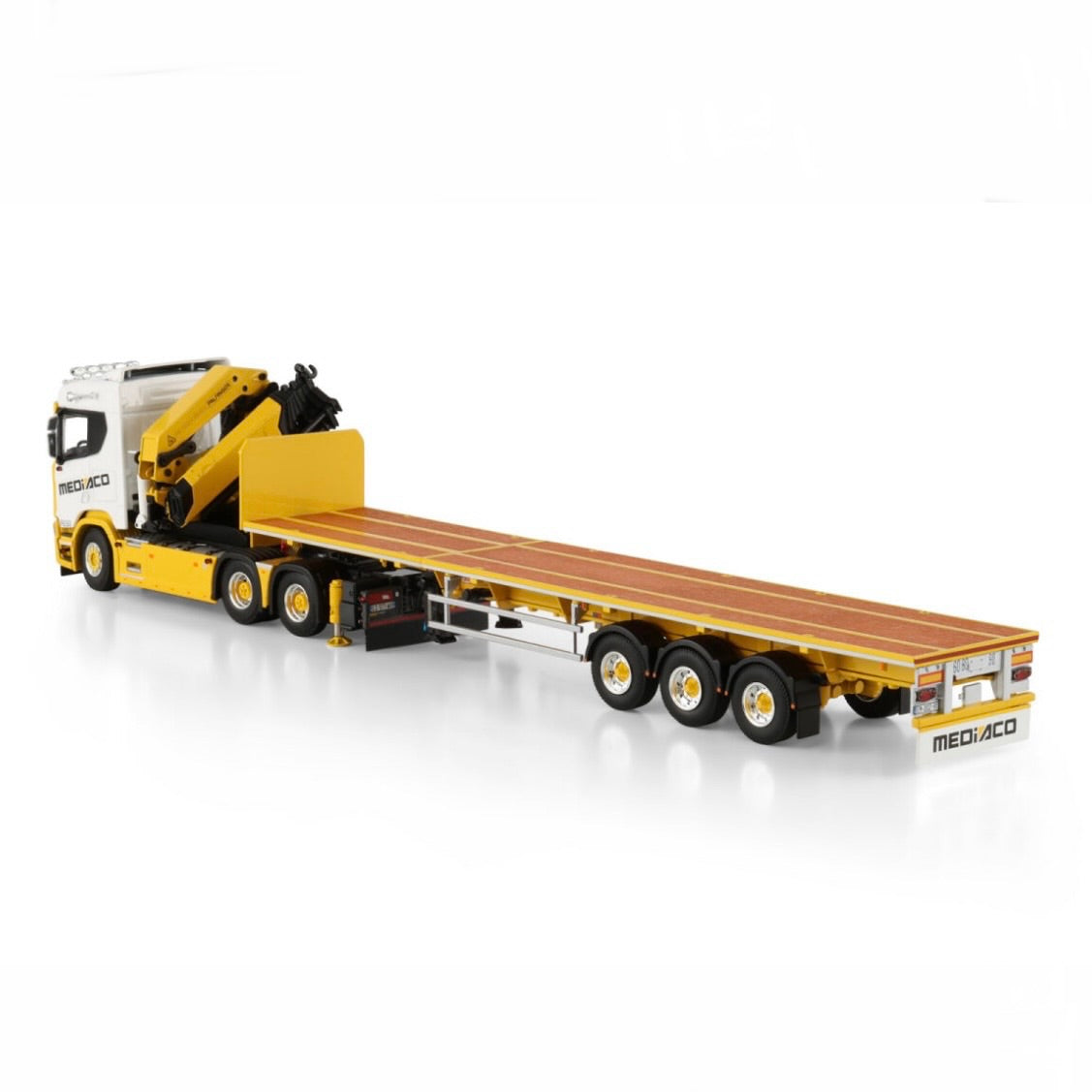 WSI Mediaco Scania R 6x4 Palfinger PK 65002 SH + Jib with Extending Trailer