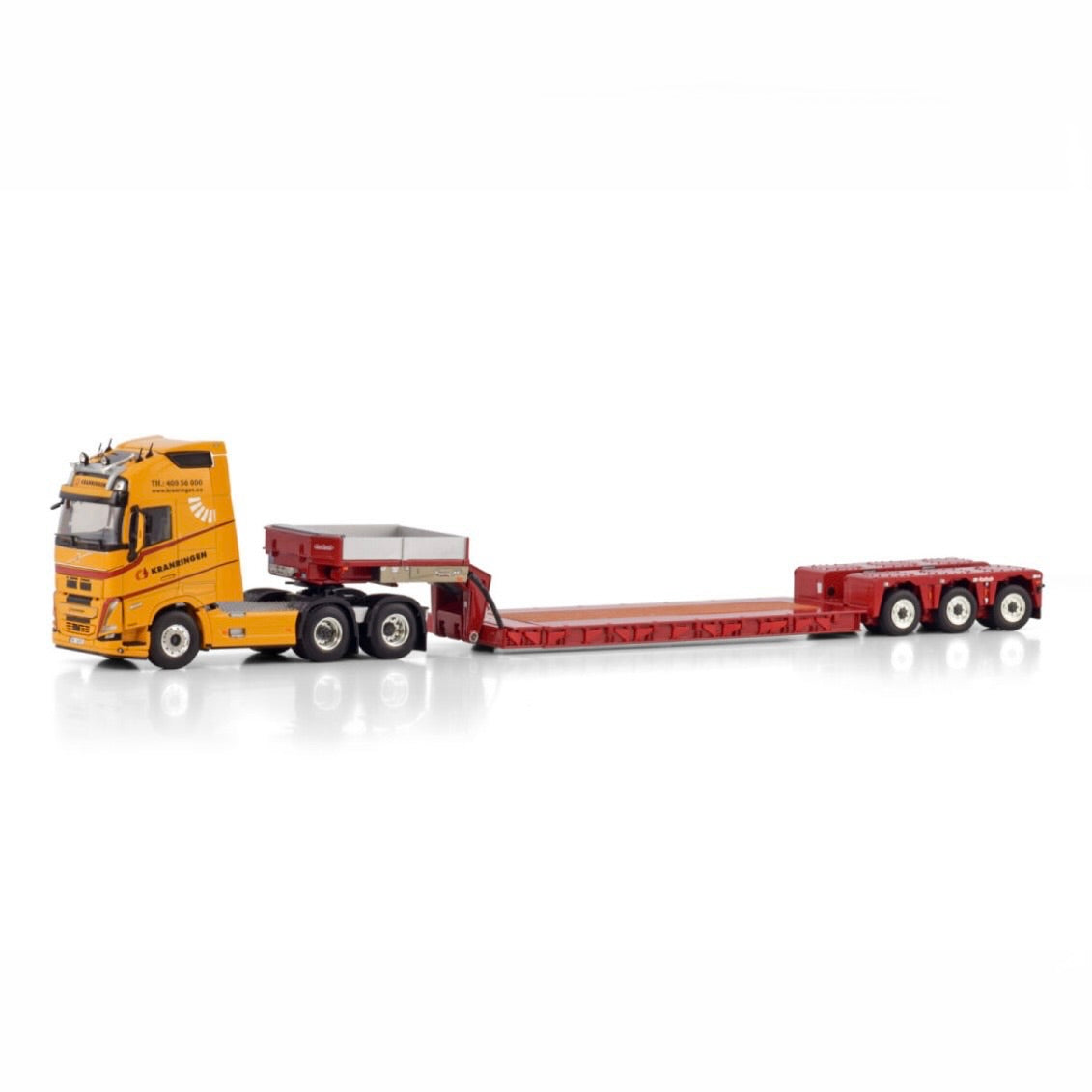 WSI Kranringen Volvo FH5 Globetrotter XL 6x2 Tag Axle with Nooteboom Euro PX Low Loader