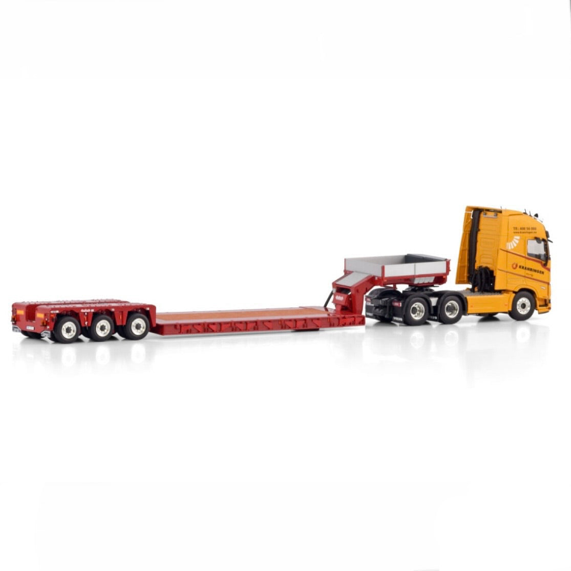 WSI Kranringen Volvo FH5 Globetrotter XL 6x2 Tag Axle with Nooteboom Euro PX Low Loader