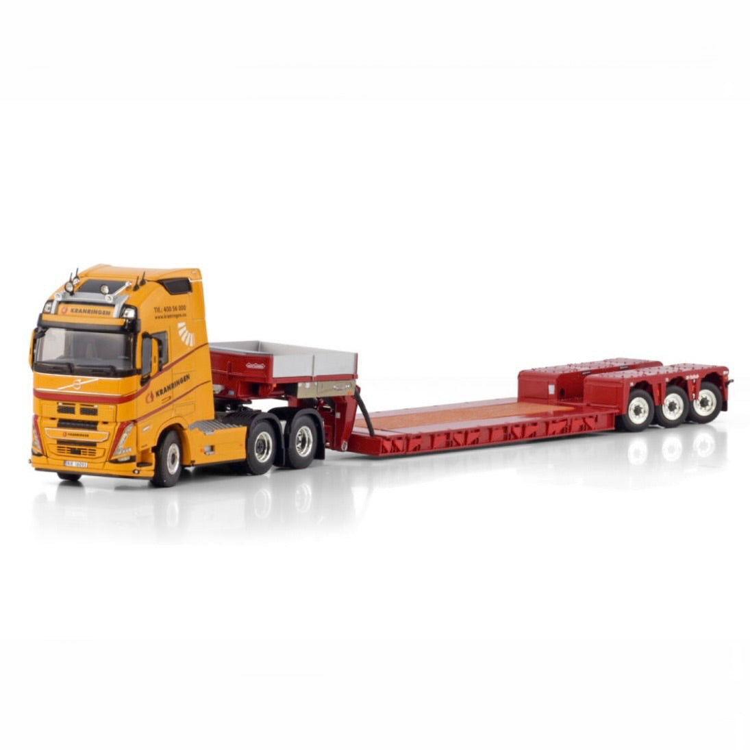 WSI Kranringen Volvo FH5 Globetrotter XL 6x2 Tag Axle with Nooteboom Euro PX Low Loader