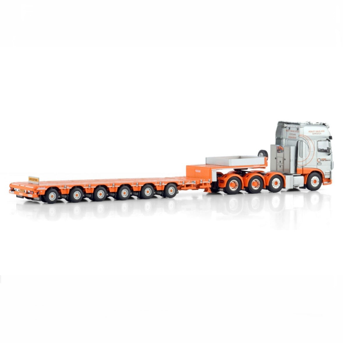 WSI Global Crane Services DAF XF 8x4 with Nooteboom 6 Axle Manoovr Low Loader