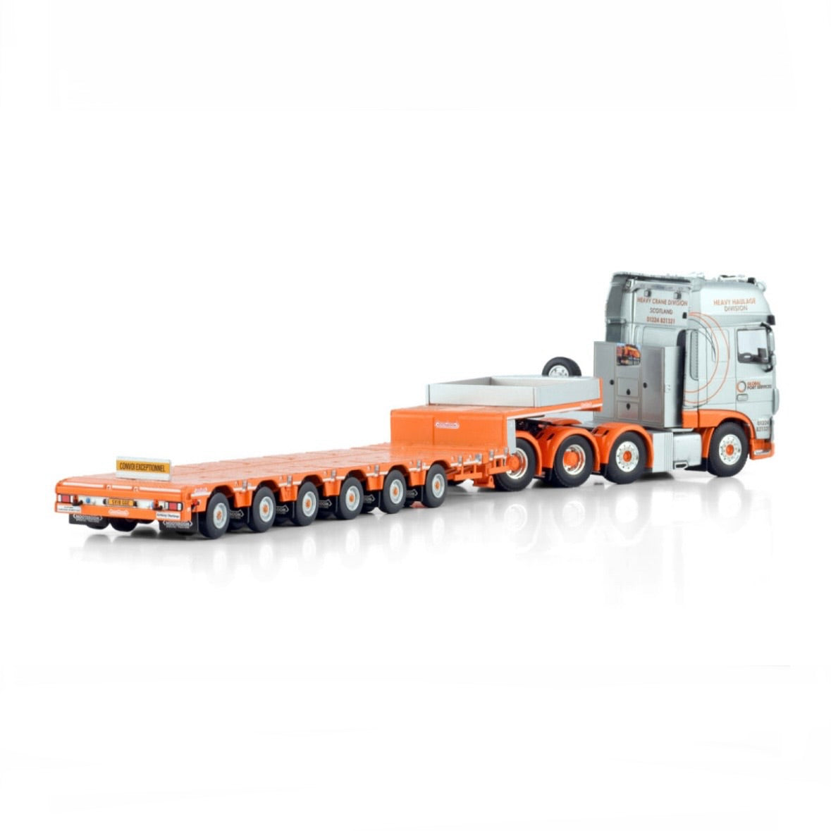 WSI Global Crane Services DAF XF 8x4 with Nooteboom 6 Axle Manoovr Low Loader