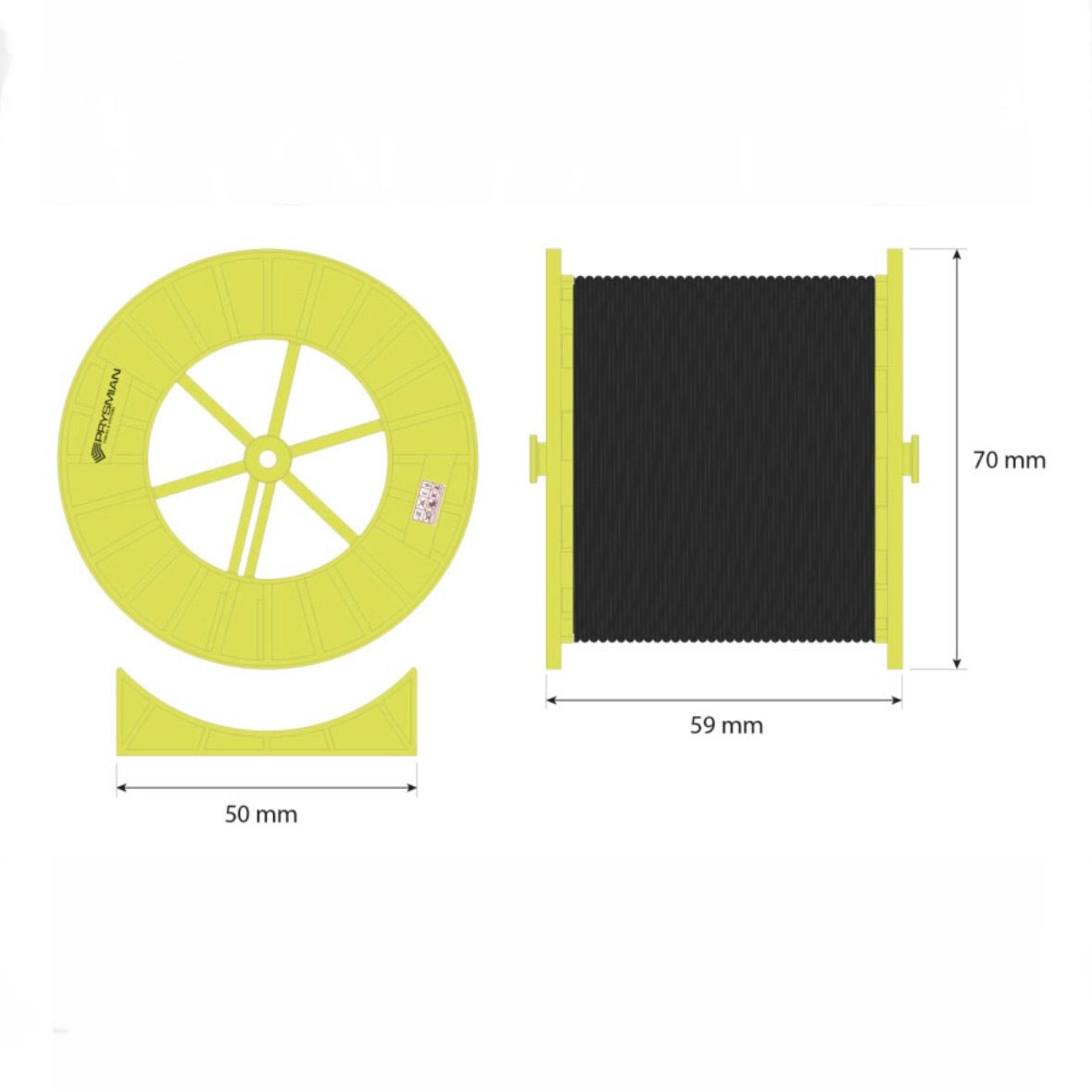WSI 40mm Cable Reel Load with Cable