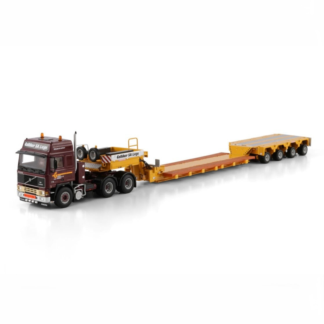 WSI Galliker Volvo F16 Globetrotter 6x4 with Scheuerle Intercombi Spine Bed 4 Axle Low loader