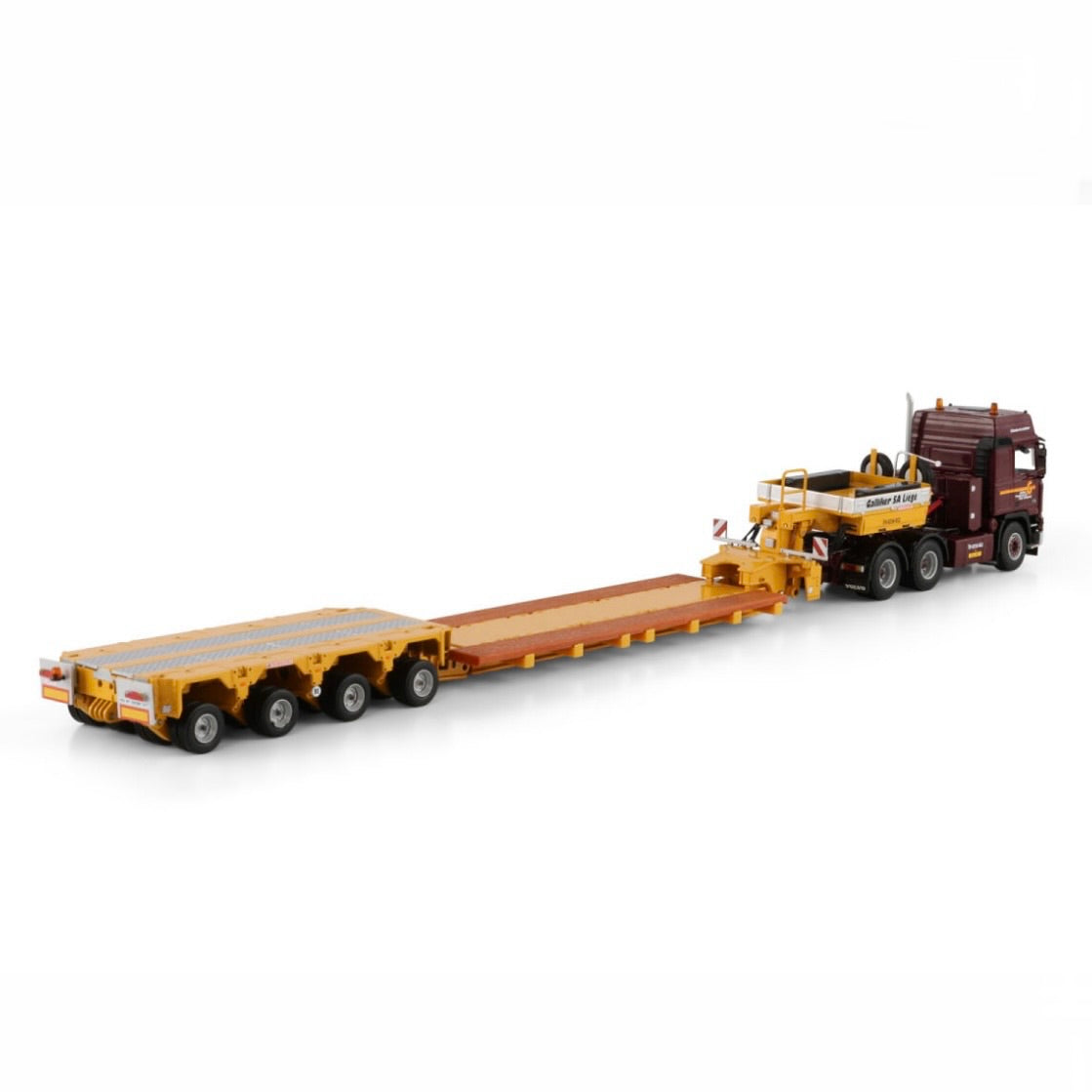 WSI Galliker Volvo F16 Globetrotter 6x4 with Scheuerle Intercombi Spine Bed 4 Axle Low loader