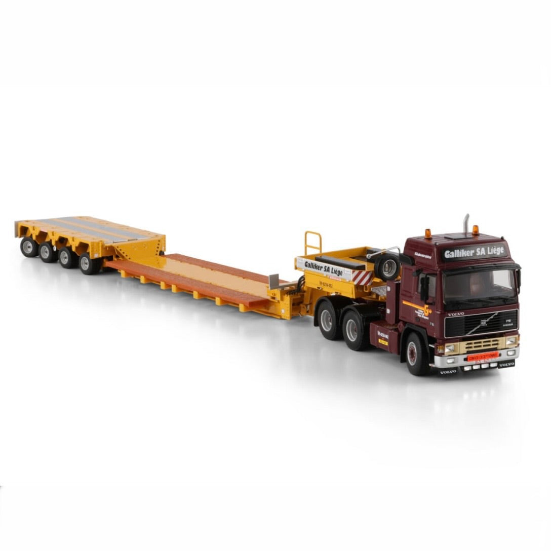 WSI Galliker Volvo F16 Globetrotter 6x4 with Scheuerle Intercombi Spine Bed 4 Axle Low loader
