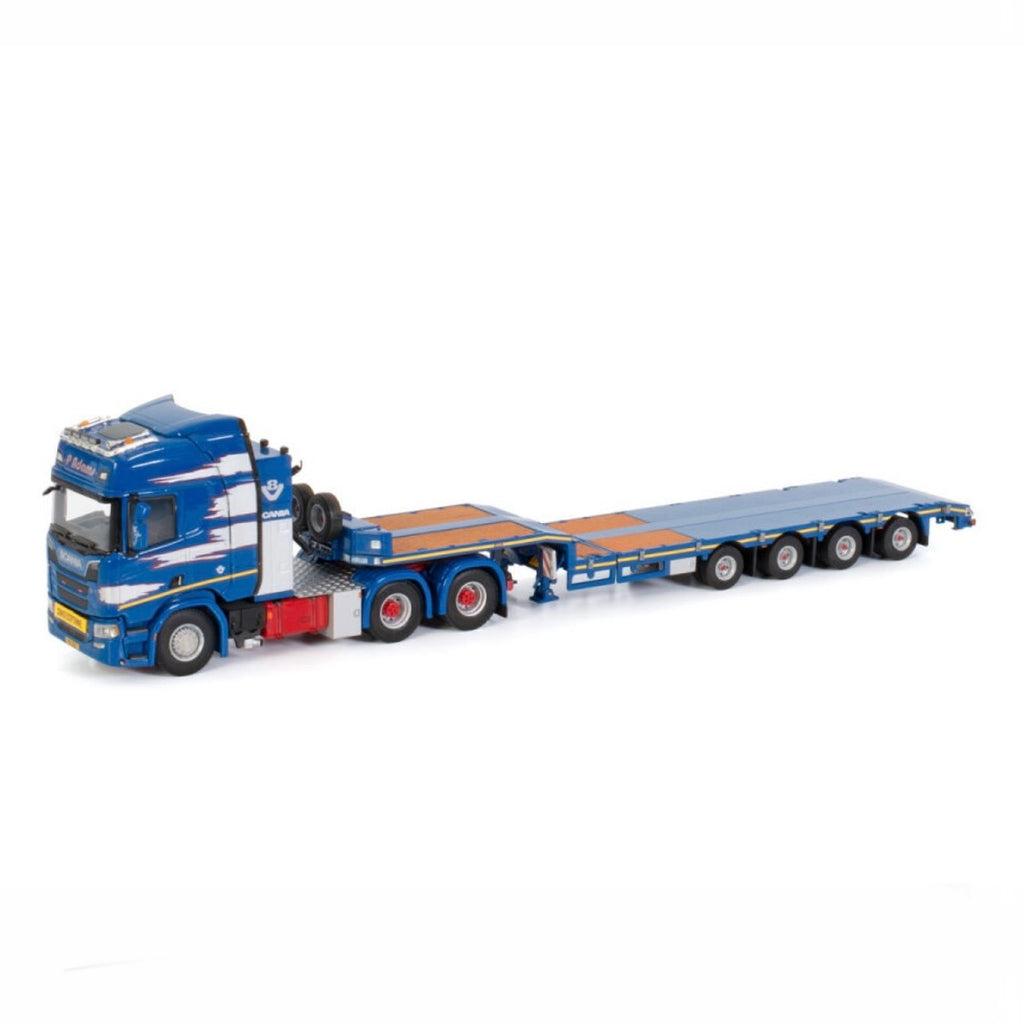 WSI P. Adams Scania R Highline CR20H 6x4 with Extending Semi Low Loader