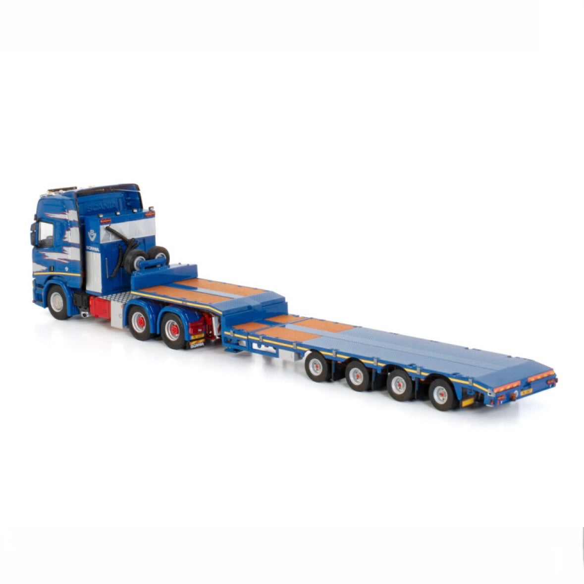 WSI P. Adams Scania R Highline CR20H 6x4 with Extending Semi Low Loader