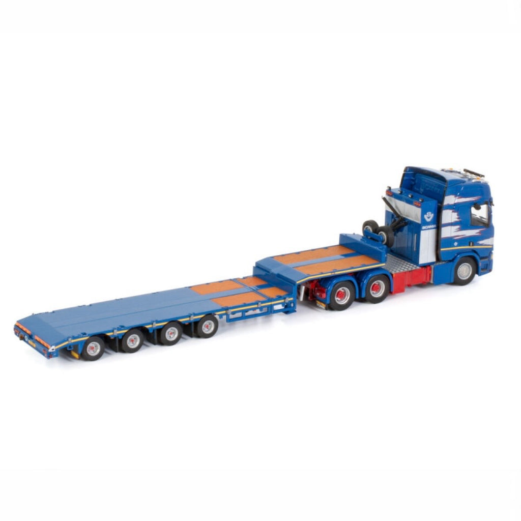 WSI P. Adams Scania R Highline CR20H 6x4 with Extending Semi Low Loader