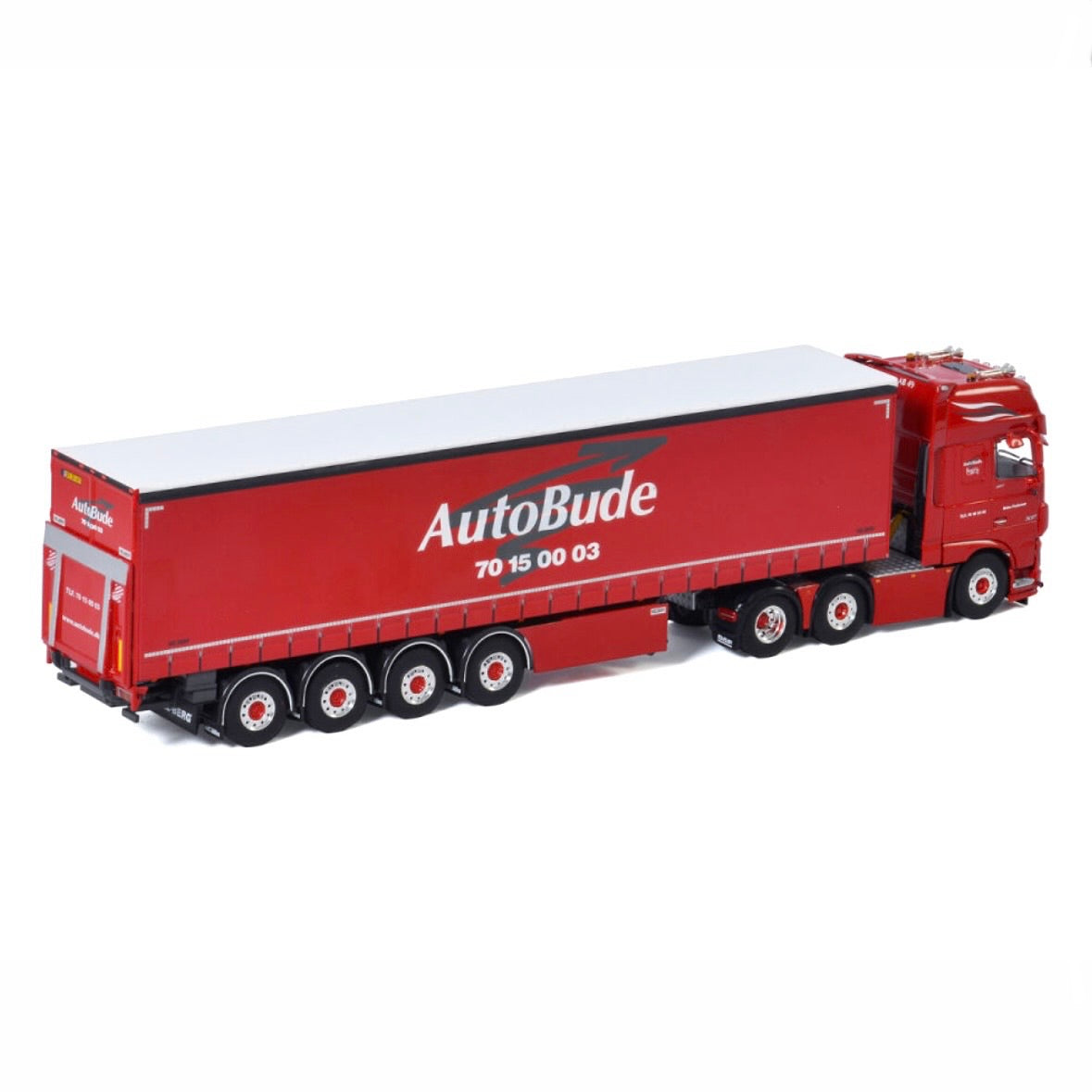 WSI Autobude DAF XF Super Space Cab MY2017 6x2 with 4 Axle Heavy Duty Curtain Side Trailer