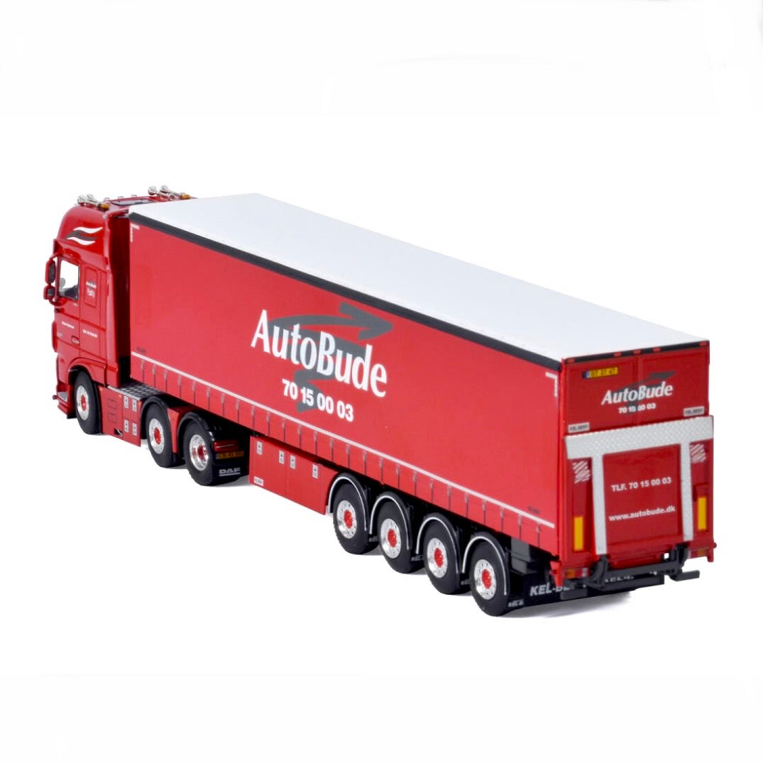 WSI Autobude DAF XF Super Space Cab MY2017 6x2 with 4 Axle Heavy Duty Curtain Side Trailer