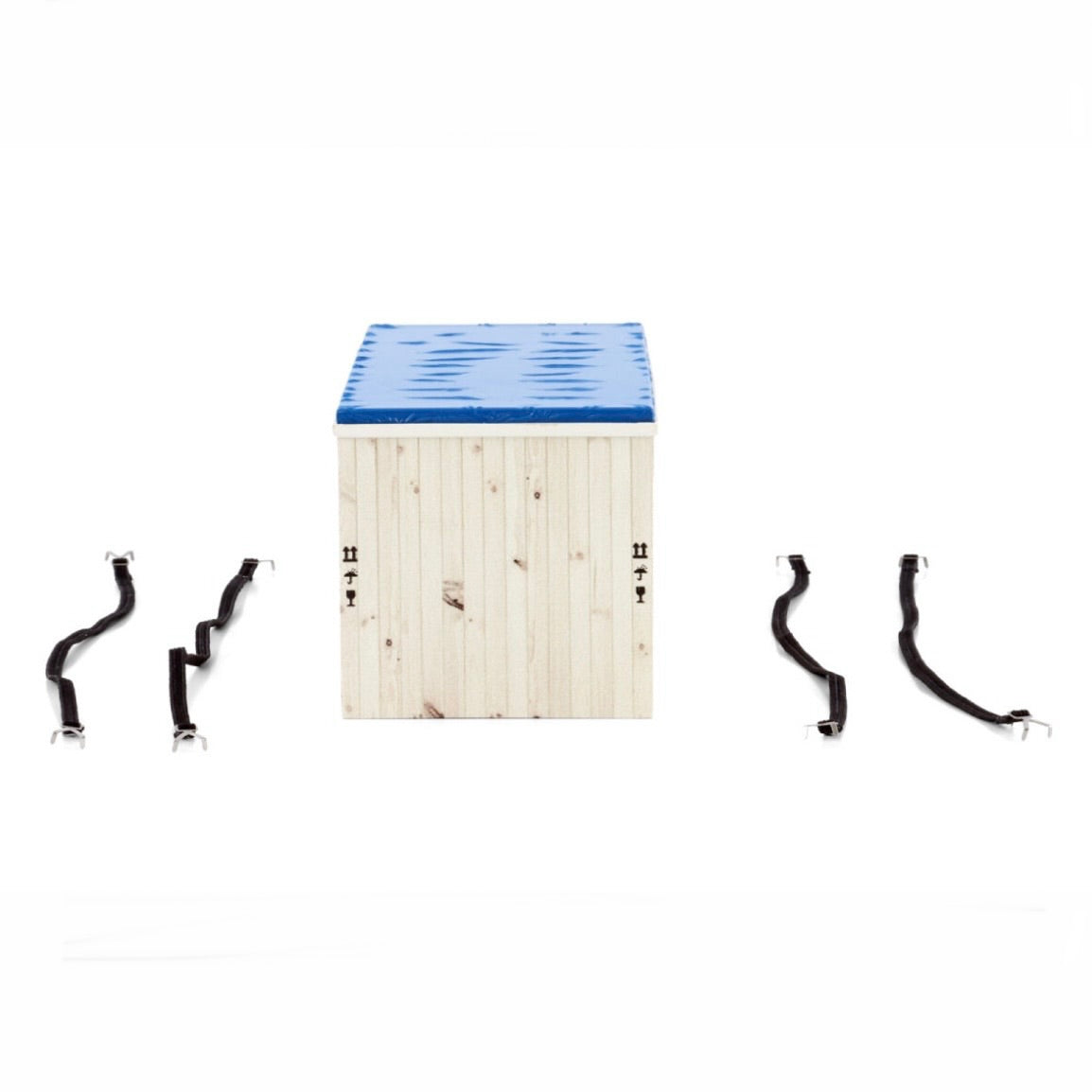 WSI Low Wooden Box Crate with Top Seal Load (132 x 60 x 9 mm)