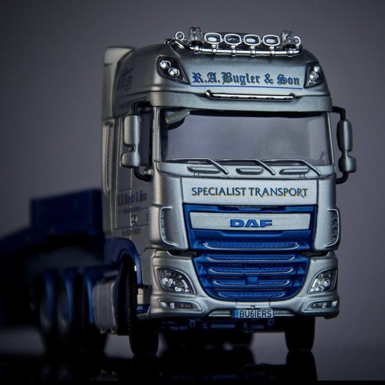 IMC / Tekno R A Bugler & Son  Transport DAF XF SSC Euro6 8x4 with Goldhofer 3 Axle Low Loader