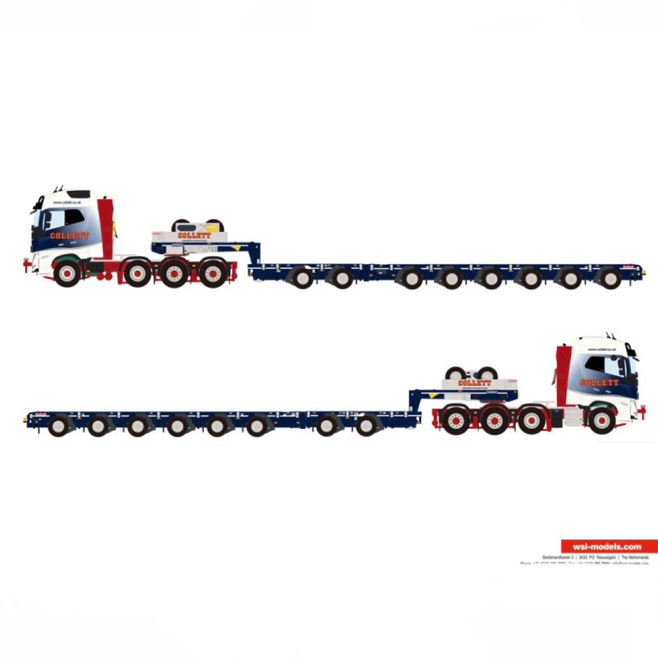 WSI Collett Volvo FH5 Globetrotter 8x4 with 6+2 Nooteboom Manoovr Low Loader (Pre Order)