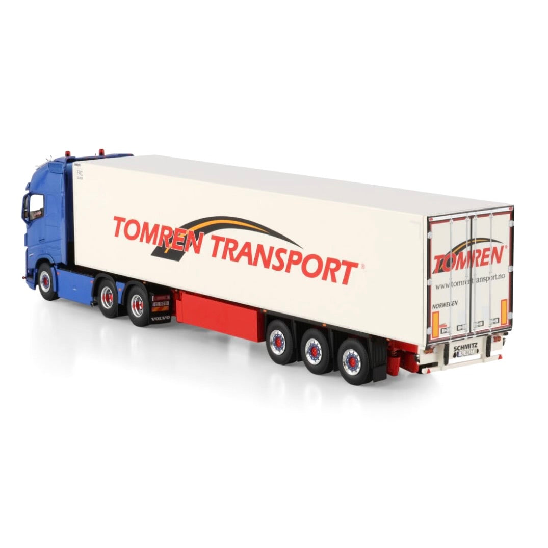 WSI Tomren Volvo FH5 Globetrotter XL 6x2 Tag Axle with Fridge Trailer