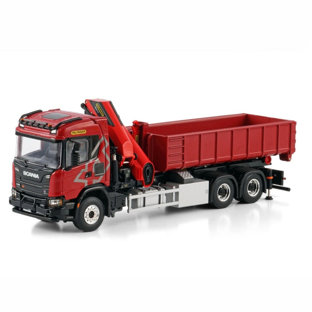 WSI Scania G CG17N 6x4 Hooklift Palfinger PK370 Tec 1:50 – dmb models