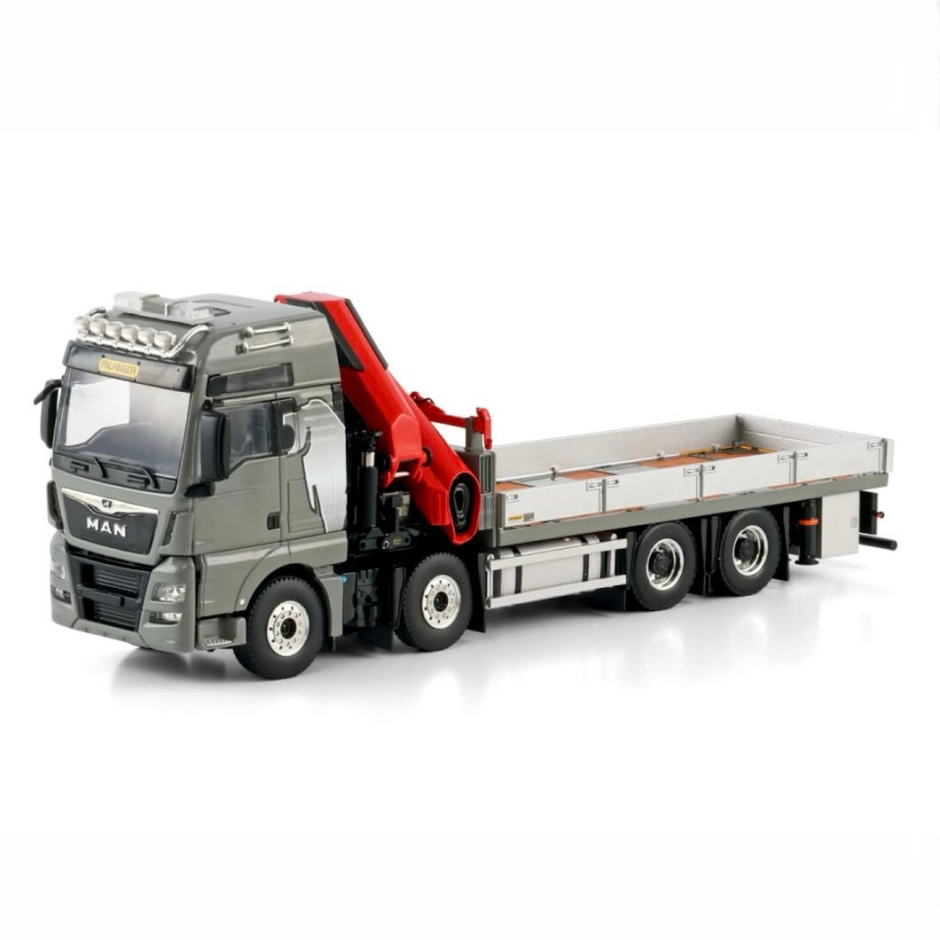 WSI MAN TGX XXL Euro 6C Rigid Flatbed 8x4 with Palfinger PK480 Tec + 20ft Container