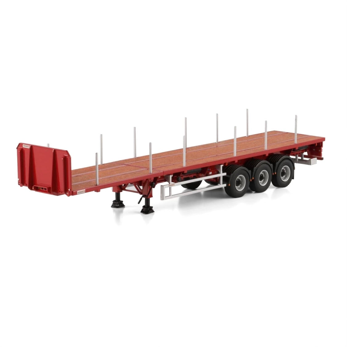 WSI Premium Line Red Extending Flatbed Dennison Trailer