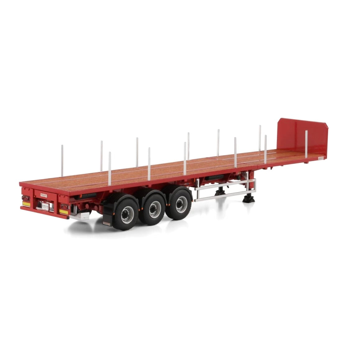 WSI Premium Line Red Extending Flatbed Dennison Trailer