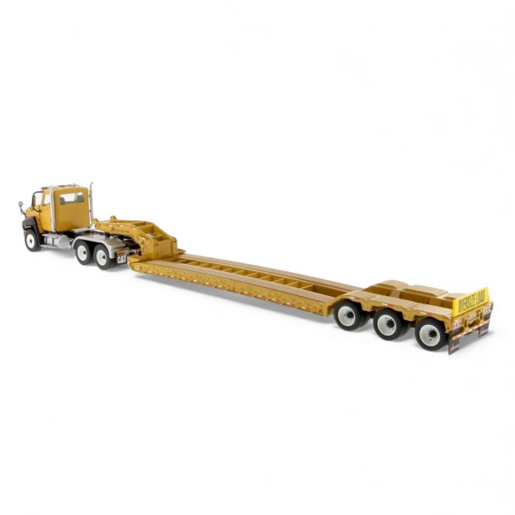 Diecast Masters Caterpillar CT660 Day Cab Tractor with XL120 Low-Profile HDG Trailer includes 1 & 2 Axle dollies